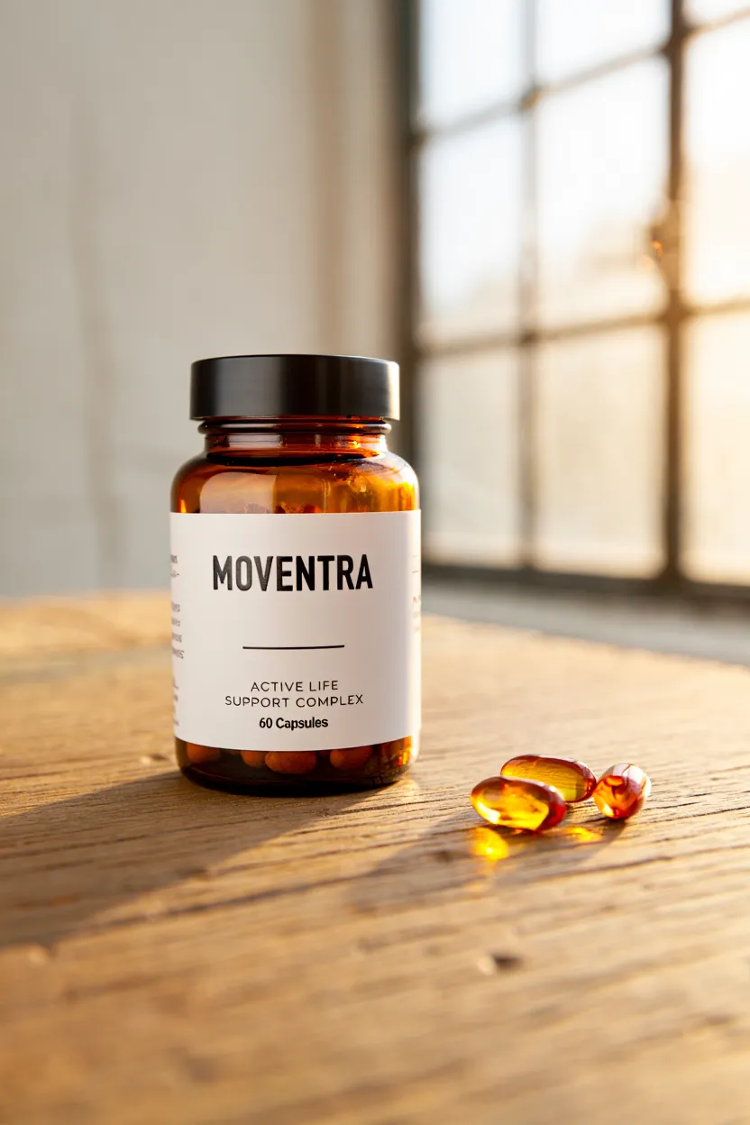 Moventra supplement bottle - premium active life support complex